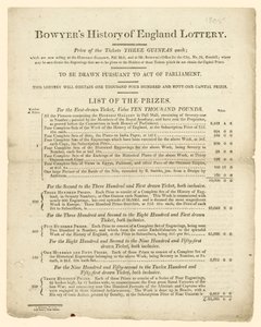 Bowyers Geschichte der England-Lotterie
