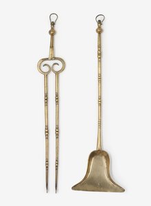 Mässingstång och spade, ca 1650-99 (mässing)
