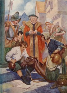 Brave Roland (färg litho) av English School
