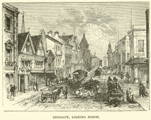 Briggate, tittar norrut av English School