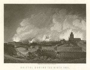 Bristol under upploppen 1831 av English School