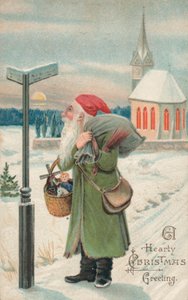 Brittiskt julkort av English School