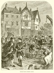 Brittiska trupper går in i Boston av English School