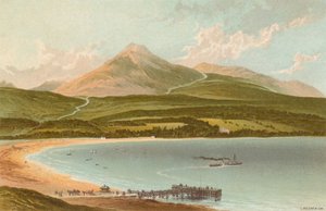 Brodick Bay och Goatfell av English School