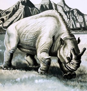 Brontotherium från oligocenåldern av English School