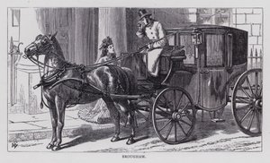 Brougham (gravyr) av English School