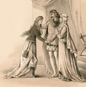 Bruces fru och dotter återlämnas till honom efter Bannockburn av English School