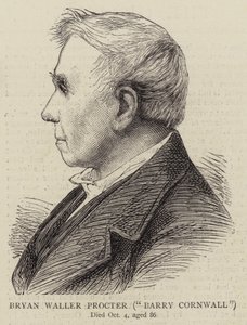 Bryan Waller Procter, "Barry Cornwall" (gravyr) av English School