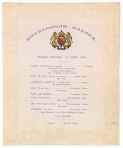 Buckingham Palace-konsert, 3 juni 1887 av English School