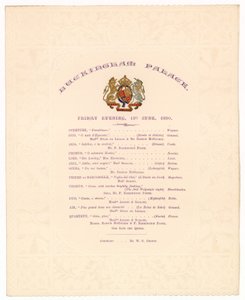 Buckingham Palace-konsert, 13 juni 1890 av English School