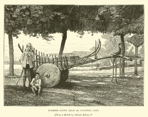 Burmesisk paddy (ris eller land) vagn av English School