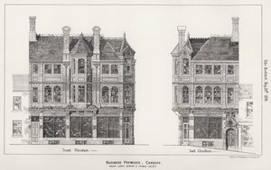 Affärslokaler, Cardiff (gravyr) av English School
