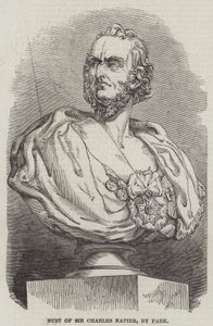 Byst av Sir Charles Napier, av Park (gravyr) av English School