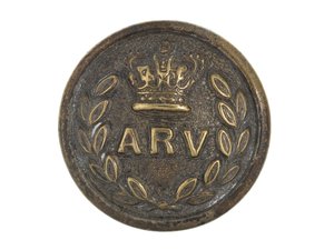 Button, Allahabad volontärgevär, före 1901 av English School