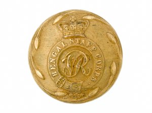 Button, Bengal Staff Corps, 1861-1876 av English School