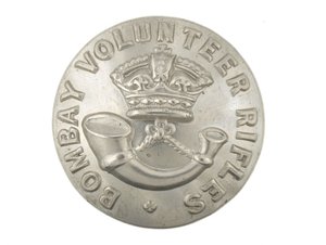 Button, Bombay Volunteer Rifles, före 1901 av English School