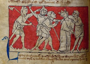 CCA-LitMs/D/10 fol. 5v Capture, från Bestiary av English School