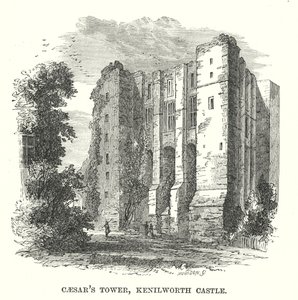 Caesars Tower, Kenilworth Castle (gravyr) av English School