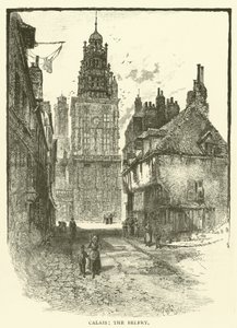 Calais, klockstapeln (gravyr) av English School