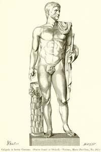Caligula i heroisk kostym av English School