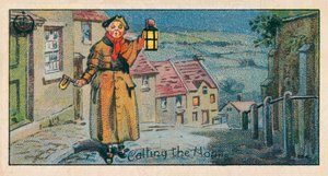 Att ringa timmarna, Vaktmannen (chromolitho) av English School