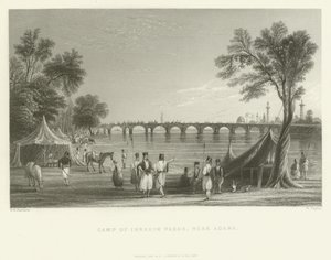 Ibrahim Pashas läger, nära Adana, Turkiet, 1837 av English School