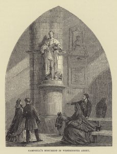 Campbells monument i Westminster Abbey (gravyr) av English School