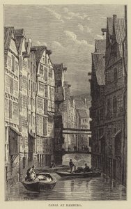 Kanalen i Hamburg (gravyr) av English School