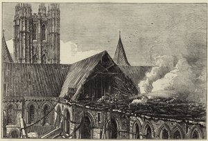 Canterbury Cathedral efter den senaste branden av English School