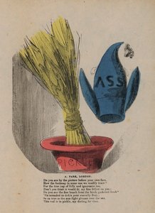 Narrenkappe und Birke in einer Essiggurke von English School