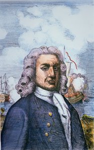 Kapten William Kidd (färg litho) av English School