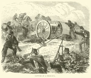 Fångst av ett fältgevär, oktober 1870 av English School