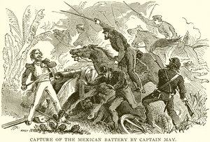 Capture of the Mexican Battery av kapten May av English School