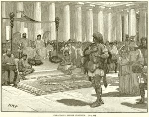 Caractacus före Claudius av English School