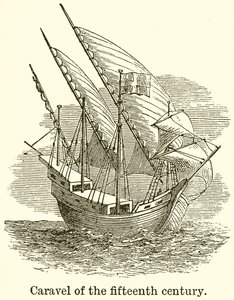 Karavelle des fünfzehnten Jahrhunderts von English School