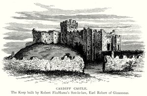 Cardiff Castle (gravyr) av English School