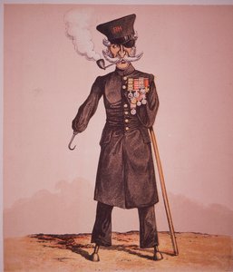 Karikatyr av Chelsea Pensioner of the Royal Hospital, från 