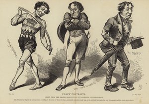 Karikatyrer av Benjamin Disraeli av English School