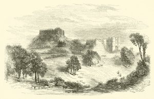 Carisbrooke Castle (gravyr) av English School