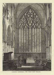 Carlisle Cathedral, det stora östfönstret av English School