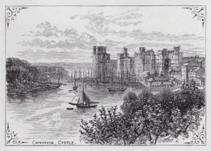 Carnarvon Castle (gravyr) av English School