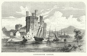 Carnarvon Castle (gravyr) av English School
