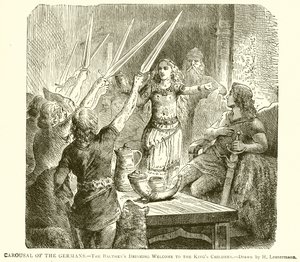 Carousal of the Germans.--The Balthens Drinking Welcome to the Kings Children av English School