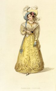 Vagnsdräkt, modetallrik från Ackermanns Repository of Arts, ca 1827 av English School