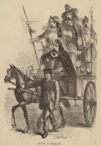 Tecknad film om Guy Fawkes i London Labour and the London Poor av English School