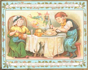 Carving Turkiet, nyårskort av English School