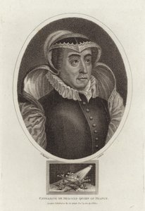 Catharine de Medicis drottning av Frankrike av English School