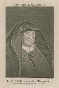 Catherine grevinna av Desmond, som levde till en ålder av cirka 140 år av English School