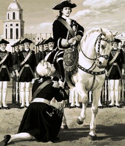 Catherine ledde ett arméuppror som störtade hennes man, tsar Peter av English School