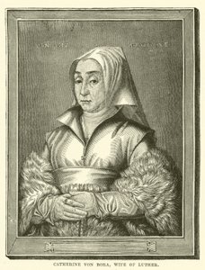 Catherine von Bora, Luthers hustru (gravyr) av English School